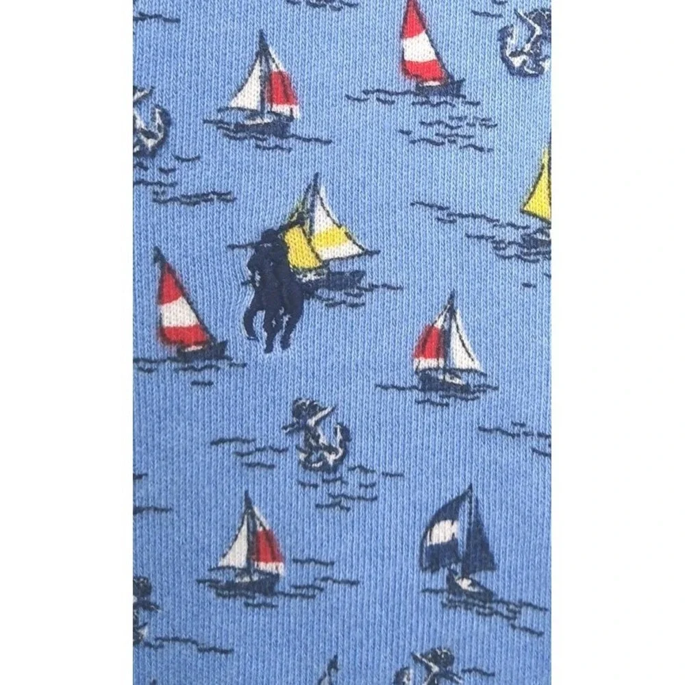 Polo Ralph Lauren Authentic Toddlers fisherman Print Full Zip Hoodie Pockets 3T